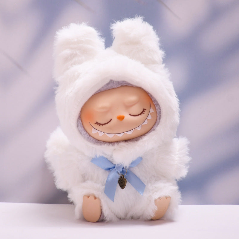 Clothes Only】Cozy & Cute: Plush Monster Costume Perfectly Fit for 17cm Labubu - Unleash Cuteness and Fun