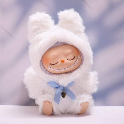 Clothes Only】Cozy & Cute: Plush Monster Costume Perfectly Fit for 17cm Labubu - Unleash Cuteness and Fun