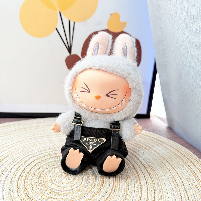 【Only Doll Clothes】Chic Labubu Suspender Set: Perfect for Playtime or Parties – Dress Your Child in This Stylish & Cozy Outfit Today