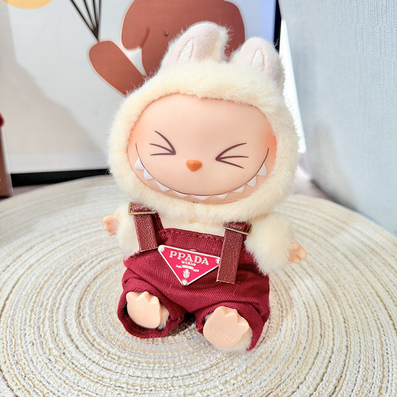 【Only Doll Clothes】Chic Labubu Suspender Set: Perfect for Playtime or Parties – Dress Your Child in This Stylish & Cozy Outfit Today