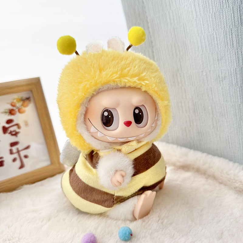 Clothes Only] Fun Shark Bee Dinosaur Ensemble for 17cm Labradoodle – Unleash the Cuteness in Every Celebration